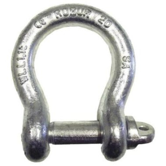4WATER Galvanised Stamped Bow Shackles D12