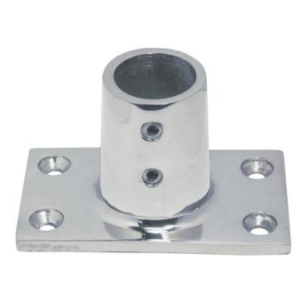 Rectangular Hand Rail Pipes Base Fitting A4 90° Ø22mm