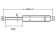 Uflex 65300E - Black Gas Spring, L=683 mm / S=300 mm / 30 kg