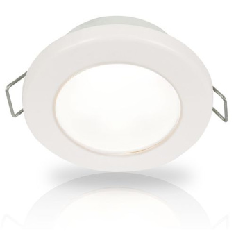 Hella Marine 2JA 958 110-611 - White EuroLED 75 LED Down Lights with Spring Clip, 24V DC, White Plastic Rim