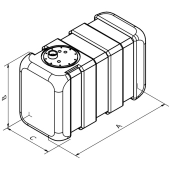 Can SB Rigid Fresh Water Tank - 70 L