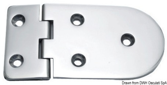 Osculati 38.863.23 - Hinge B 95° AISI316 128x65 mm