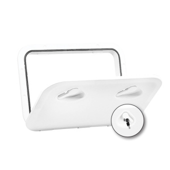 Nuova Rade 196309 - Top Line Hatch W/Lock, White, 353x606mm