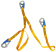 Osculati 23.156.02 - Euro Lightline Safety Line 2m + 3 Shackles Fast Opening