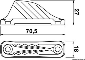 Osculati 56.254.00 - CLAMCLEATS CL 254