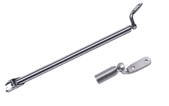 Allpa Stainless Steel Hatch Spring Opening Stay, Ø10,6mm, L=220mm