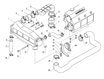 Nanni Diesel 95310425 - SUPPORT,PIPE CLAMP for 4.330TDI