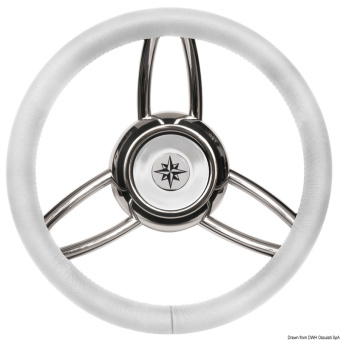 Osculati 45.169.03 - Blitz Steering Wheel With Soft Polyurethan Ring White