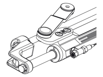 Ultraflex UC 128-OBF/1 - Cylinder Front Mount for Outboard Steering Systems