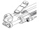Ultraflex UC 128-OBF/1 - Cylinder Front Mount for Outboard Steering Systems
