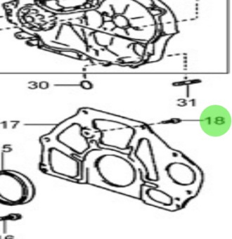 Nanni Diesel 970314131 - Flange Bolt for Timing Case