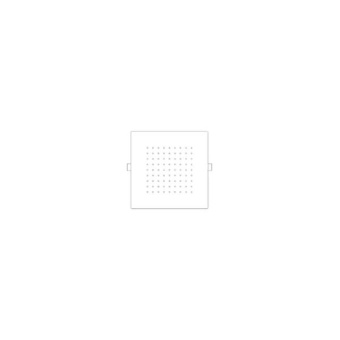 Elka D_64200S - Built-In Shower 210×210 Stainless Steel With Spring Clip Assembly
