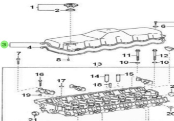 Nanni Diesel 970312520 - Cylinder Head Cover Sub-Assembly for T6 Series Engines