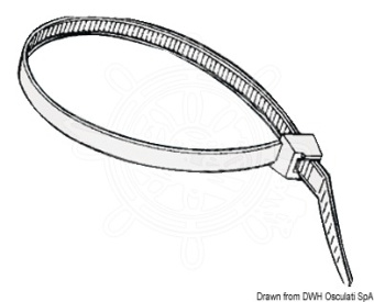 Osculati 18.032.63 - Heat-Resistant Clamp 200 mm (100 pcs)