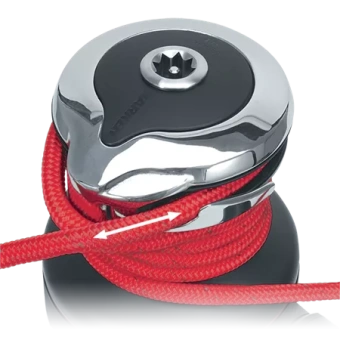 Harken 60RWA24H - Electric Self-Tailing Rewind™ Radial Aluminum Winch Reverse Speed, 24V 60.2ST Black