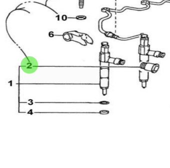 Nanni Diesel 970312693 - Nozzle Holder Seal for Injection System