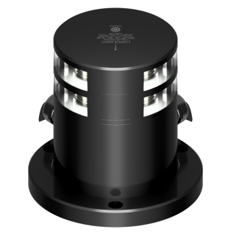 Lopolight 201-011KLST-PRO - Navigation Light 3NM 225° White, Masthead, Double, Black Anodized