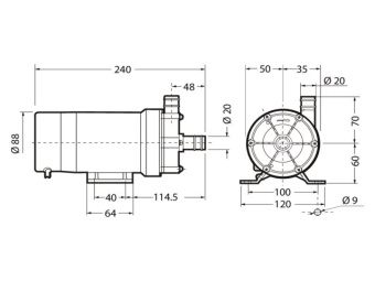Velair 63799K - Self-Priming Water Pump 5-20L 230V