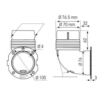 Plastimo Elbow Adapter 