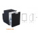 Vitrifrigo 0402-0348 - Chromelock Refrigerator Freezer C62 Dw Black Vitrifrigo 0402-0348 - Chromelock Refrigerator Freezer C62 Dw Black