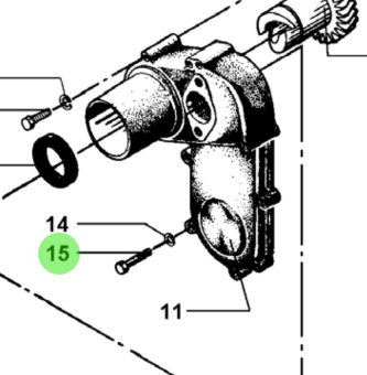Bukh 500D2316 - M6x30 DIN 931 Machine Bolt for DV24RME, DV29RME, DV32, DV36, and EPA48