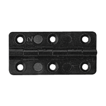 Nuova Rade 16672 - Polyamide Plastic Hinge, Rectangular Black, 30x60mm, 255°
