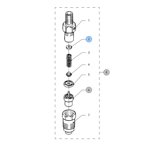 Vetus STM1382 - Shim 1.45 for Nozzle Holder