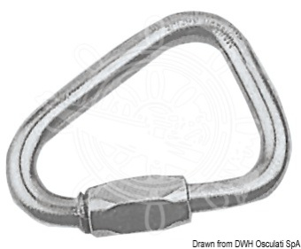 Osculati AISI 316 Delta Screw Link Snap Hooks