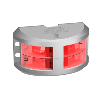 Lopolight 200-016G2ST 6M - Navigation Light 2NM 180° Red, Double, Silver Anodized