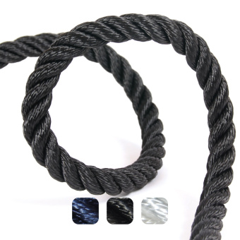 More Marine 064508NB 3-Strands Polyester 8mm Navy