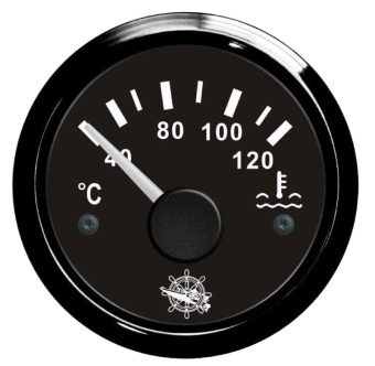 Osculati 27.320.08 - Water Temperature Gauge 40/120° Black/Black