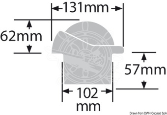 Osculati 25.087.11 - RITCHIE Supersport Compass 3"3/4 White/Blue