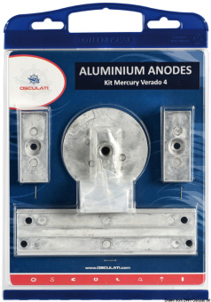 Osculati 43.355.02 - Anode Kit For Mercury 4-pcs. Magnesium