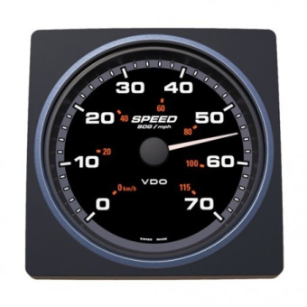 VDO A2C59501909 - Veratron AcquaLink SOG Speedometer 70mph 110mm Black