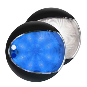 Hella Marine 2JA 959 951-111 - Blue / White EuroLED Touch Lamps, Black Shroud