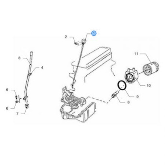 Vetus VFP01407 - Oil Dipstick