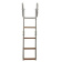 Stainless Steel Platform Ladder - 4 Wooden Steps