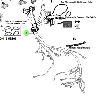 Bukh 00740-BS1H0 - Engine Control Wiring Harness for S270J Engines