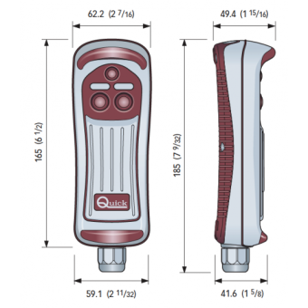 Quick Handheld Remote Controls HRC 1004