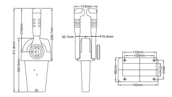 SeaStar NB0801-00 - Control KB Twin For Clutch & Throttle
