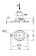 Allpa Vibration Damper, 60° Shore, Inner Thread M6, Dims. 59x35x12mm, Max. 240n (Stiffness 150n/Mm)