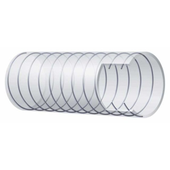 Clear Hose with Spiral, ID 45mm, OD 55.2mm, Length 30m