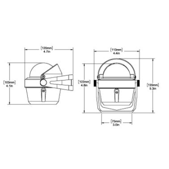 Ritchie Explorer B-51 Compass Bracket Mount - Grey