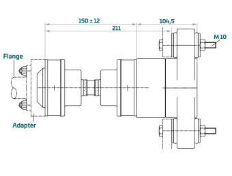 Aquadrive CVB10.10 – Moduline B10 Anti-Vibration CV Shaft System