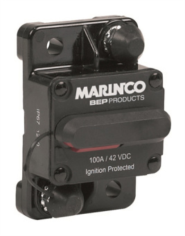 BEP 185050P/DSP – HD Thermal Circuit Breaker 50A, Switchable Reset, Panel Mount (Flush), 30V DC, IP67