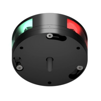 Lopolight 101-003-FB-B - Port-Starboard Combination Navigation Light 112.5° 1 NM Black Aluminum