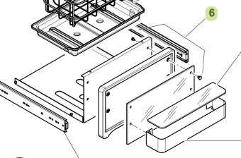 Isotherm SGC00331AA – Inner Upper Small Drawer Assembly for DR49 Refrigerator