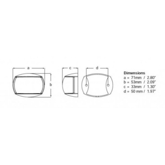 Hella Marine Naviled Lights With Transparent Lens Black - Straight/green