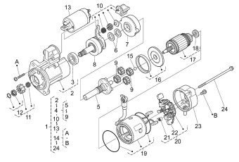 Nanni Diesel 970310975 - SET GEAR for N4.85 N4.100/4.330TDI