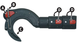 Hook & Moor Boathook Vario 1.01-2.50 m 60 mm